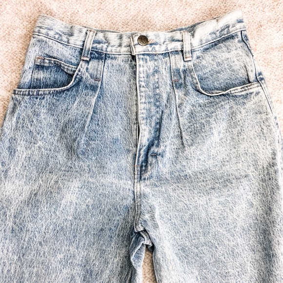 VINTAGE 1990s High Rise Wedgie Fit Mom Jeans Straight 27 - Picture 5 of 12